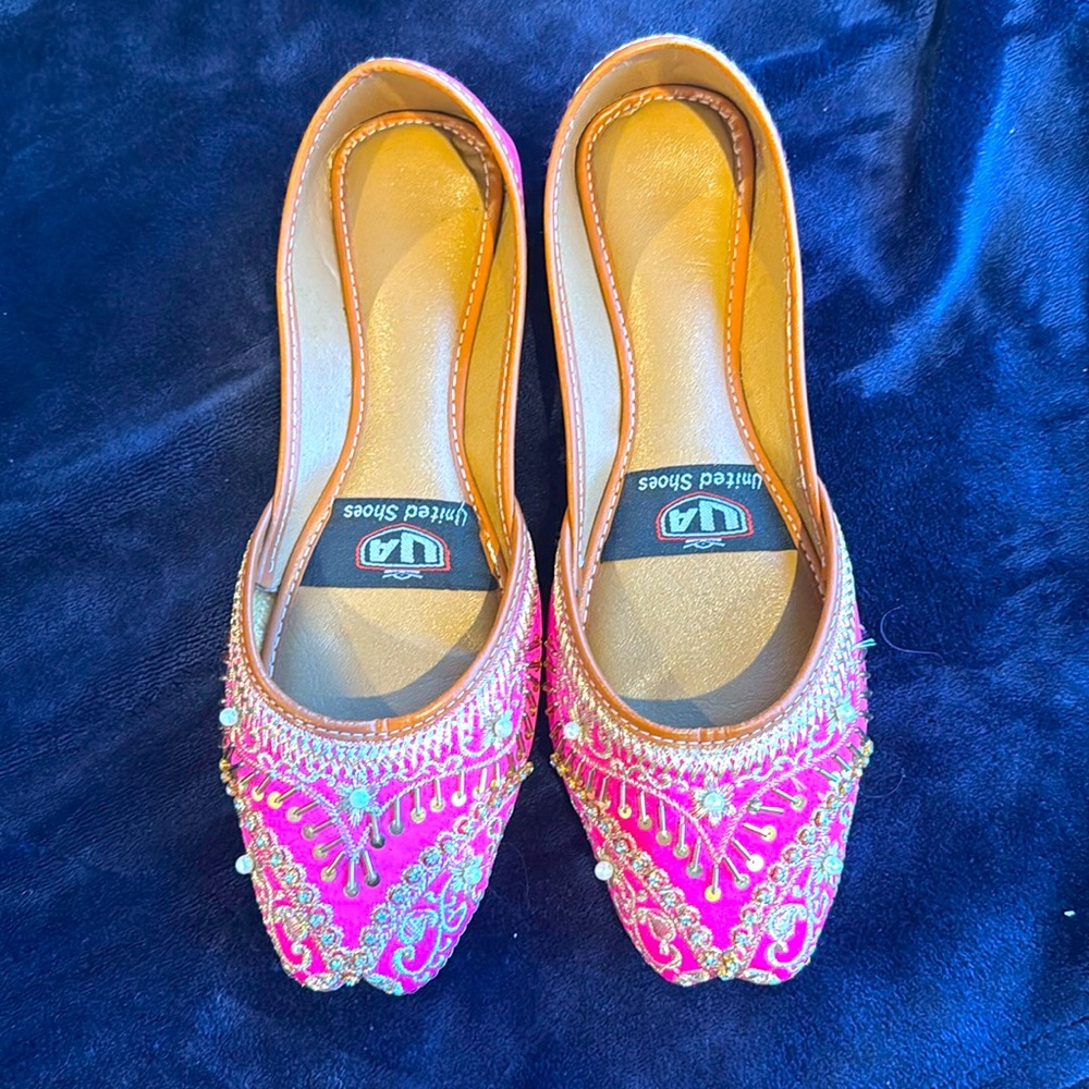Shocking Pink Khussa for Ladies